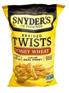Snyder's of Hanover Honey Wheat Braided Twists 12 oz Snyders - Picture 1 of 1