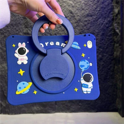 For iPad 5 6 7 8 9 10 Air 1 2 3 4 Mini Pro 11 2022 Spaceman Kids Shockproof Case - Image 1 of 4
