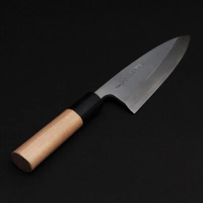 Нож рыбный ARITSUGU Chef's Deba синий стальной No2 5,31 дюйма 135 мм Япония Цукидзи Токио - Изображение 1 из 4