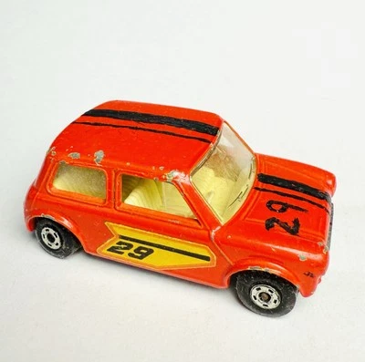 Matchbox Superfast 1970 Racing Mini No. 29 Red Enamel Mini Copper Toy Car - Image 1 of 4