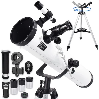 525X Reflector Telescope for Astronomy w/ 3 Eyepieces Mount Kids Adult Beginnner - Image 1 of 4