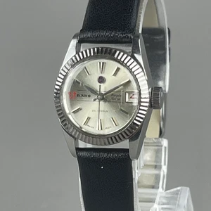 LADO Purple Horse Ladies Vintage Automatic Watch Silver Dial New Leather Band - Picture 1 of 22