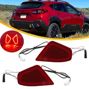 Red Rear Bumper Reflectors W/LED Tail Light For 2024 Subaru Crosstrek Impreza - Picture 1 of 9