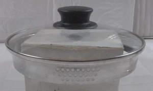 Glas & Edelstahl Sieb Topf Deckel 7" - Bild 1 von 6