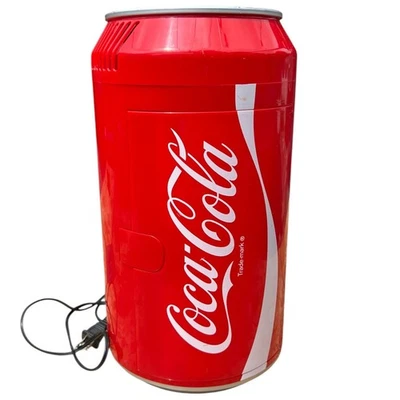 Koolatron Coca Cola 8 Can Portable Mini Fridge 12V 110V Refrigerator Novelty 15” - Image 1 of 4