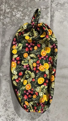 手工织物塑料杂货袋支架/分装器 100% 棉 — 第 1/3 张图片