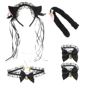 Set Cerchietto Orecchio di Volpe Cosplay Costume Puntelli Accessorio Capelli Animali Accessori - Foto 1 di 12