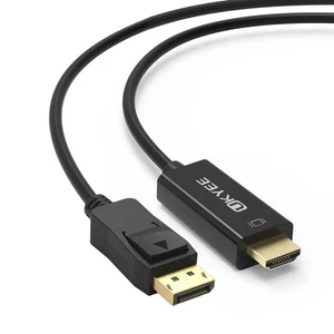 Displayport to HDMI Cable 6FT/1.83M Display Port (DP) to HDMI Adapter - Picture 1 of 7