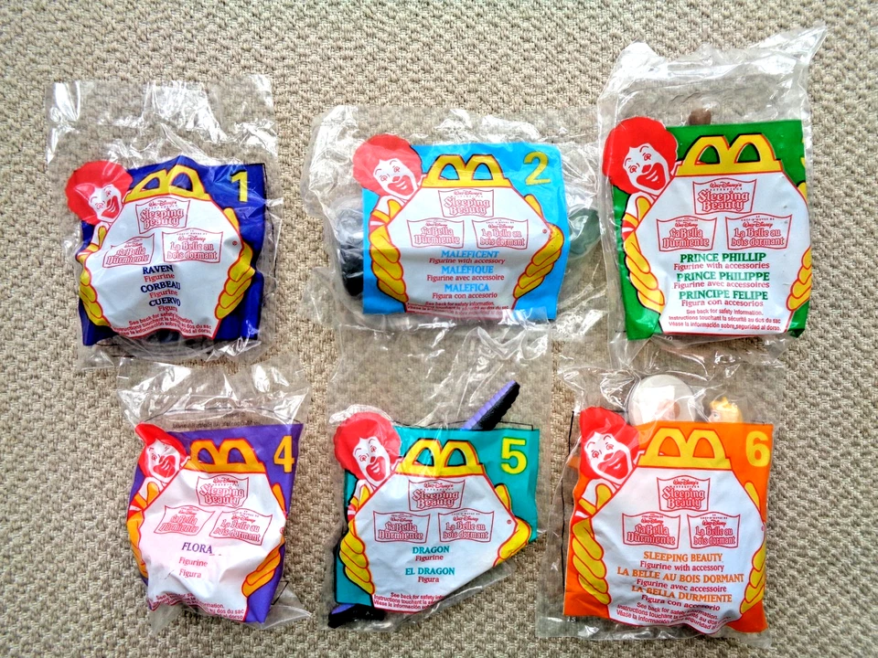 McDonald's Disney's La Bella Durmiente Completo MIP Set 6 Foto 1 de 1
