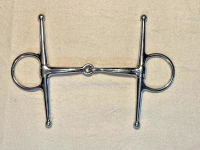 Korsteel Stainless Steel Full Cheek Snaffle Bit 5" - Image 1 of 3