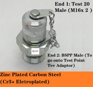 Test 20 Fittings & Couplings - BSPP Male - Hydraulic Adaptor - Picture 1 of 7