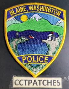 BLAINE, WASHINGTON POLIZEI SCHULTERAUFNÄHER WA - Bild 1 von 2