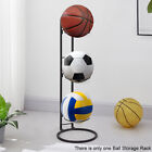 Free Standing Ball Storage Rack Gift Volleyball 3 Tier Basketball Football.