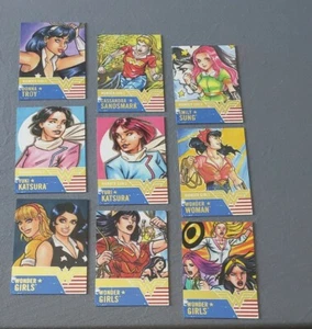 2019 DC Comics Bombshells III Wonder Girls Gold Deco Foil 9 Card Set - Picture 1 of 2