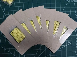 100 Pcs RC Battle Tank 6mm Plastic Pellets. Yellow. New Brand (Read Description) - Picture 1 of 5