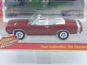 Dodge Coronet R/T 1969 in dunkelrot,Johnny Lightning Muscle Cars USA Rel.1, 1/64 - Bild 1 von 2