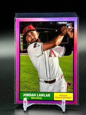 2024 Topps Archives - 1961 Topps Jordan Lawlar #91 Pink Foilboard (RC) - Image 1 of 2