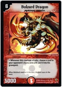 2004 Duel Masters Trading Card BOLZARD DRAGON #35/55 Super Rare Holo Foil - Picture 1 of 2