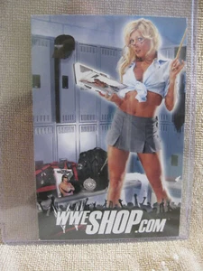 WWE Diva Torrie Wilson Post Card Postcard WWF WrestleMania RAW Wrestler Shop.Com - Picture 1 of 2