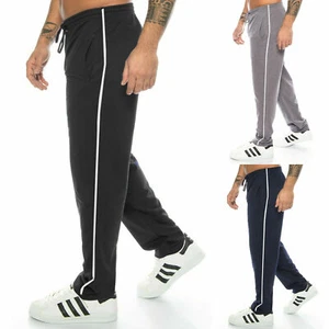 Herren Jogginghose Baumwolle Sporthose Trainingshose Jogger Sport Hose Streifen - Bild 1 von 22