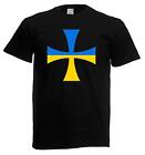 Unisex Black Ukraine Defence Cross Defend Ukrainian People T-Shirt