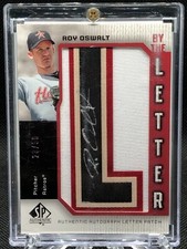 ROY OSWALT 2006 UPPER DECK SP AUTHENTIC**BY THE LETTER PATCH AUTO!!_#BL-RO_28/50