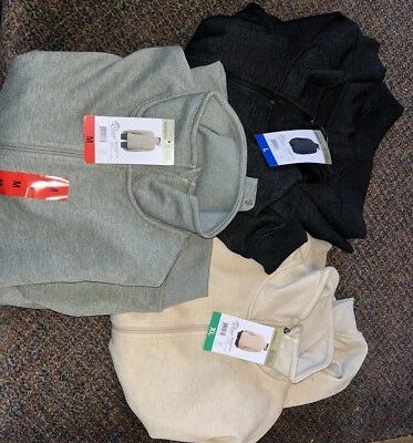 Mondetta Fleece Ful Zip Jacket, H Black L, IRISH CREAM M,XL,H GREEN M,XL 1797068 - Image 1 of 4