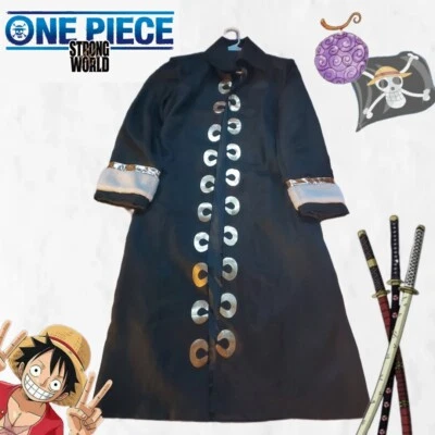 Monkey D Luffy - Jaqueta preta e dourada - Cosplay One Piece Strong World - Imagem 1 de 2