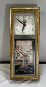 Vintage Coca-Cola Clock featuring the "Toy Coco-Cola Town" - Working Condition - Picture 1 of 9