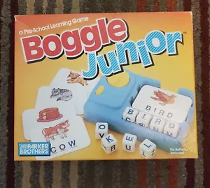 Vintage 80's Boggle Jr Board Game 100% Complete Parker Brothers Learning Game - Picture 1 of 2