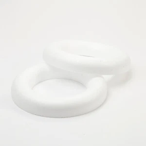 Styropor Polystyrene Flat Wreath Ring 25cm 30cm OASIS® Various Quantities Crafts - Picture 1 of 3