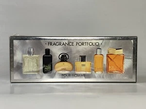 VTG Fragrance Portfolio Mini Perfume Set - Lagerfeld KL Homme Cerruti Fendi RARE - Picture 1 of 10