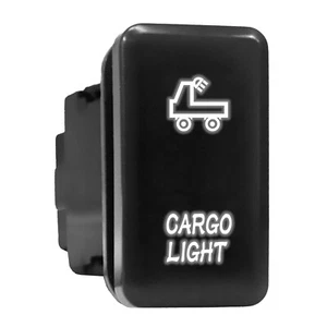 CARGO LIGHT White LED Backlit Switch Tall Push Button 1.54"x 0.83" (Fit: Toyota) - Picture 1 of 6