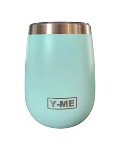 Y-ME Stainless Steel Wine Tumbler Insulated,10oz Wine Tumbler with Lid (4 PCS ) - Picture 1 of 5