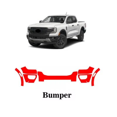 Película de protección de pintura PPF kit de precorte para parachoques delantero 2024 2025 para Ford Ranger Foto 1 de 4