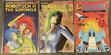Lot of 3 ROBOTECH II THE SENTINELS Comic Issues #1,10 Handbook Eternity Comics