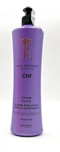 CHI Royal Treatment Color Gloss Blonde Enhancing Purple Conditioner 32 oz - Picture 1 of 1
