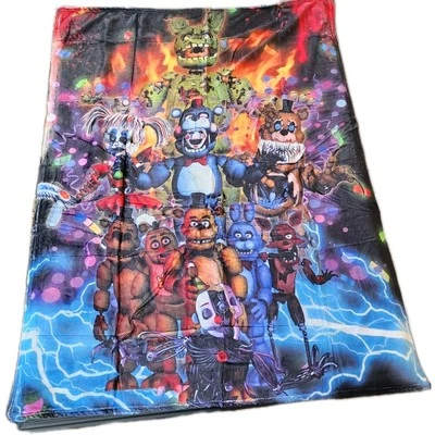 Five Nights At Freddy's Throw Blanket Comfy Soft Kids 50"x40" Freddy Fazbear - Image 1 of 2