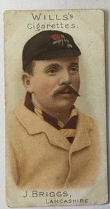 Will’s Cricketers 1901 ( with vignettes) No 3 J. Brings - Lancashire. - Picture 1 of 2