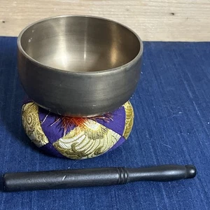 Vintage Sahari Bells 榮 Zen Buddhist Bell Japanese Orin Singing Bowl - Picture 1 of 14