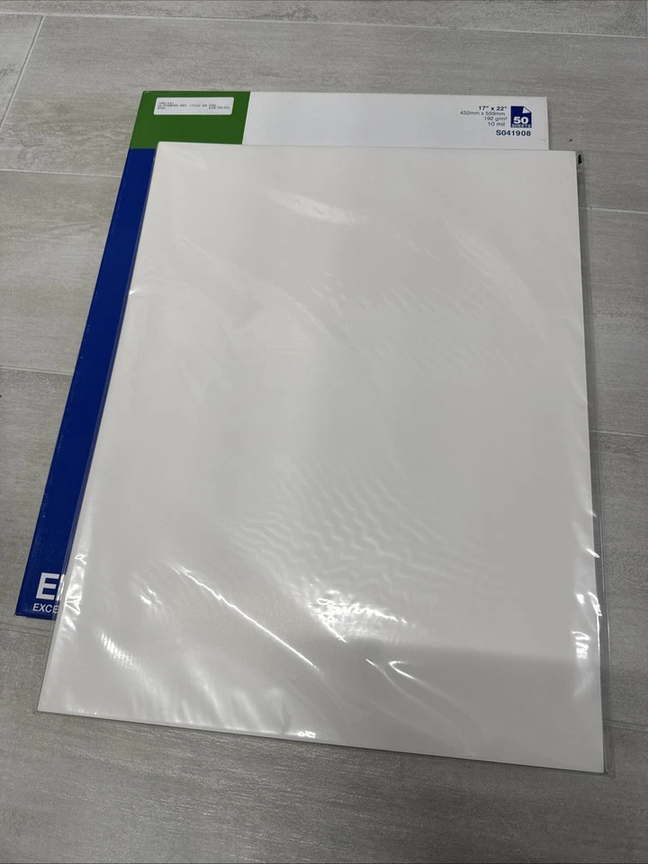 Epson Ultra Premium Presentation Paper Matte 17x22" 50 pack new w/ bent corners - Image 1 of 4