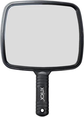 MR001-FBAUK Xnicx Hand Mirror Professional Hand Held Mirror Makeup Barbers Shaving Salon Mir