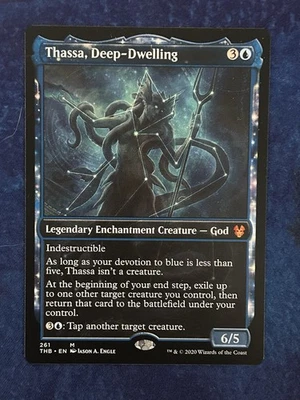 MTG Thassa, Deep-Dwelling Showcase Mythic Rare # 261 - Theros Beyond Death - LP - Image 1 of 2