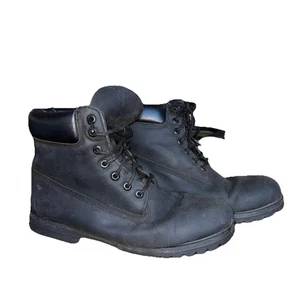 Timberland Hombres 10661 Cuero Negro Gamuza Nubuck Botas con Cordones Talla 10 M - Imagen 1 de 10