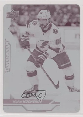 2018 Upper Deck Compendium Printing Plate Magenta 1/1 Nikita Kucherov #735 7l6 - Image 1 of 3