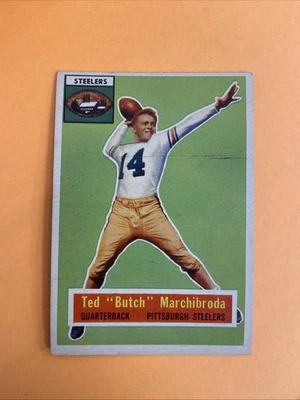 1956 TOPPS FOOTBALL- #51 TED MARCHIBRODA-Pittsburgh Steelers-EX - Image 1 of 4
