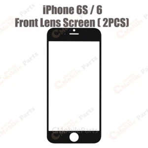 iPhone 6S / 6 Front Lens Screen Glass Outer (A1549 / A1586) - Black (2PCS) - Picture 1 of 1