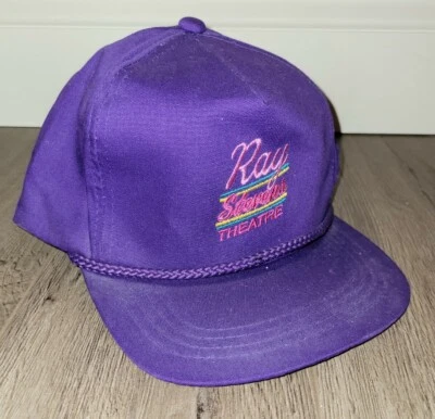 Vintage Ray Stevens Music Mesh Snapback Trucker Hat Cap - Purple - Image 1 of 4