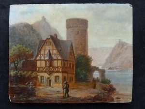 Romantische Rheinlandschaft - Mittelrhein um 1850 - Bild 1 von 10
