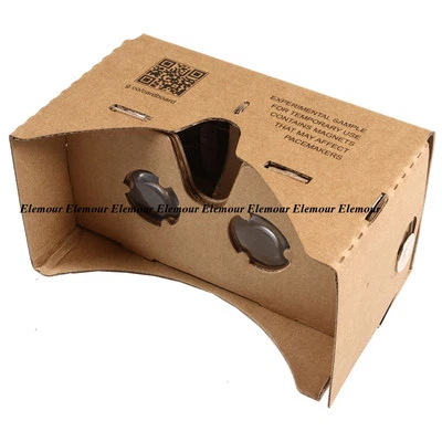 Google Cardboard Virtual Reality VR Headset Kit FULL with NFC Tag lens Android - Image 1 of 4